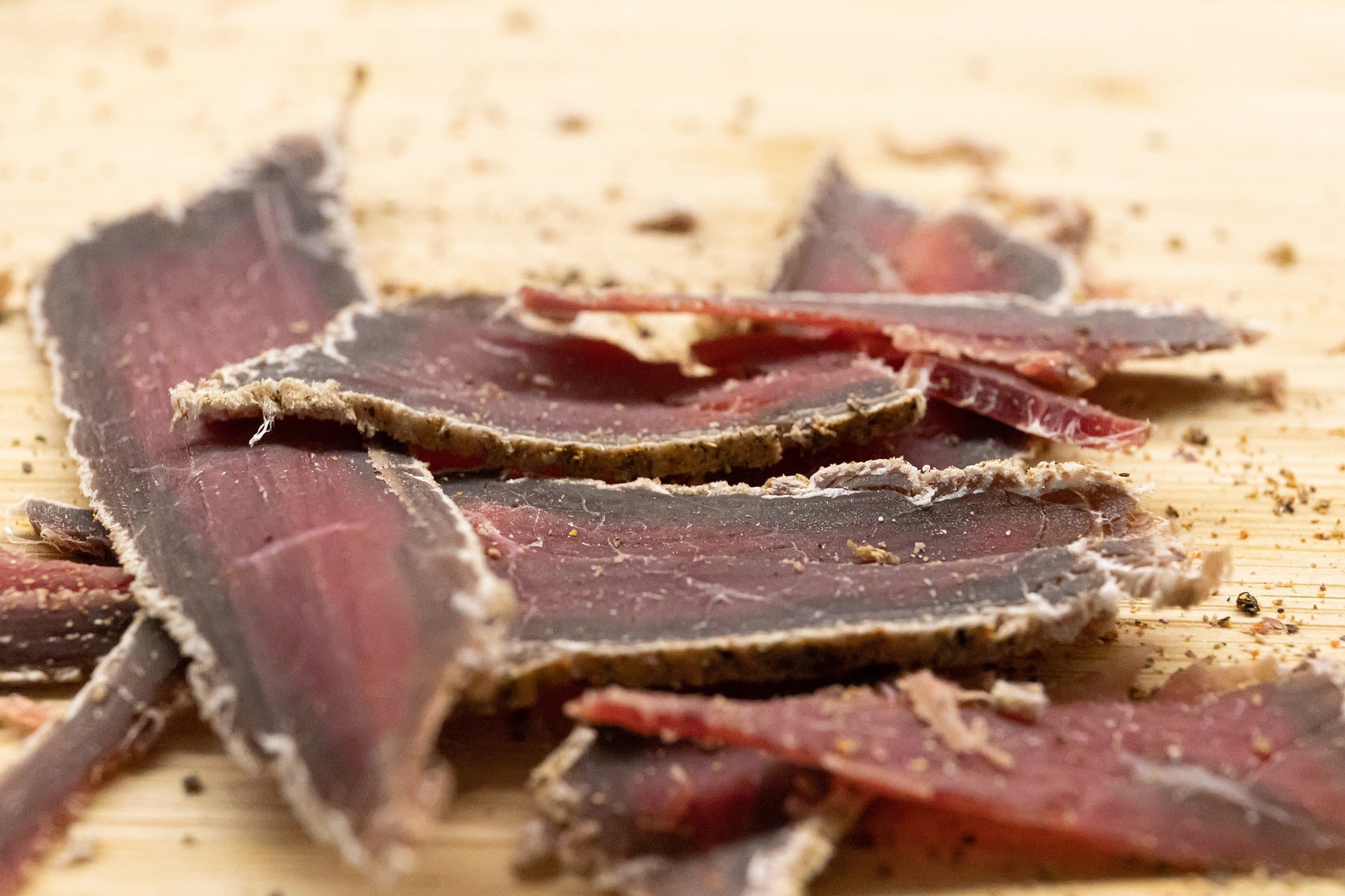 Image of a homemade beef jerky as an example of the difference of store ones.