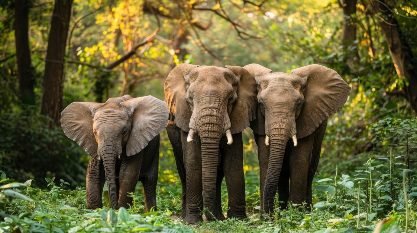 Elephants, the Giant tuskers or Obedient trunkers