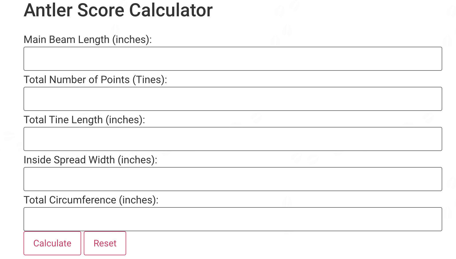 Antler score calculation