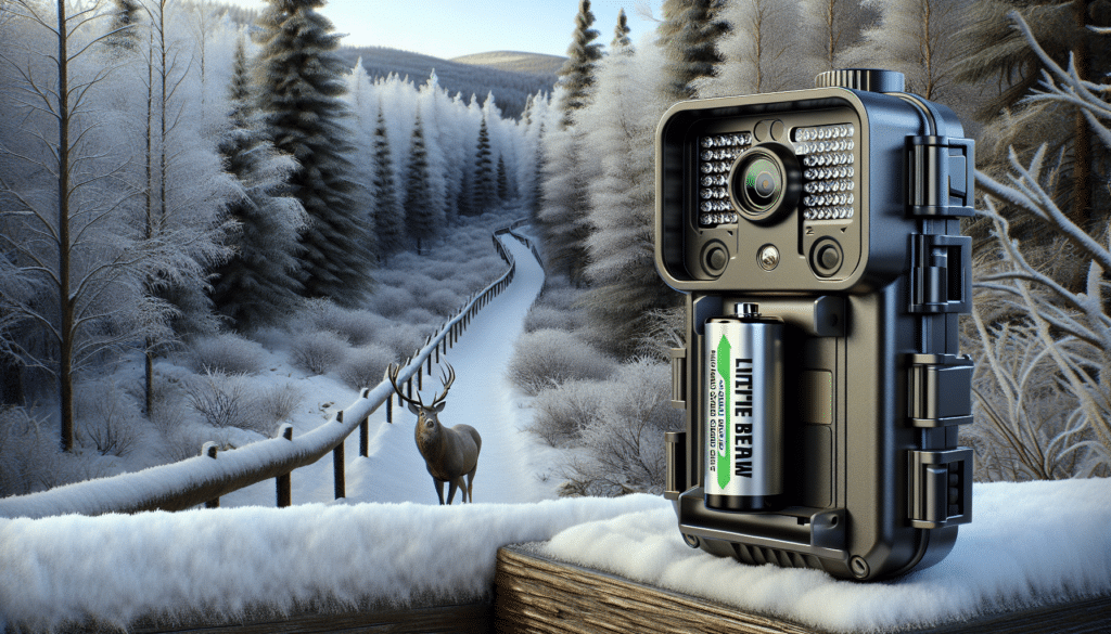 The winter environment of a forest trail.